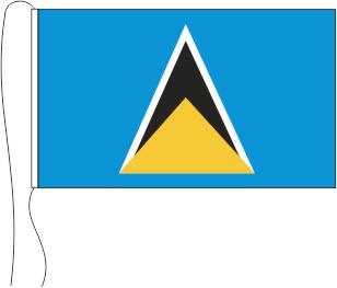 St. Lucia - Tischflagge 25 x 15 cm