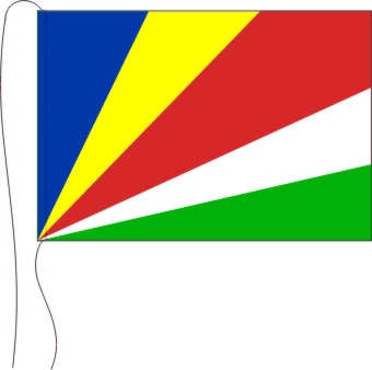 Seychellen - Tischflagge 25 x 15 cm