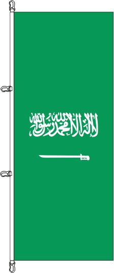 Saudi Arabien - Hochformatflagge