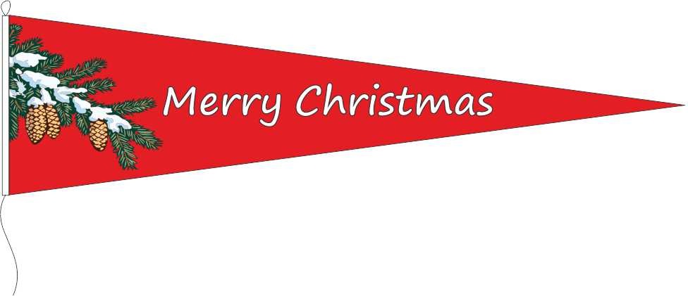 Merry Christmas - Langwimpel
