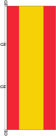 Spanien ohne Wappen - Hochformatflagge