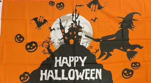Halloween orange - preiswerte Alternative: 150 x 90 cm