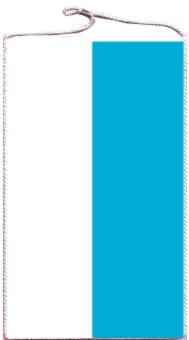 Bayern weiß-blau ohne Wappen - Tischbanner