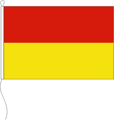 Farbe rot/gelb - Querformatflagge
