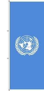 Vereinte Nationen (UNO) - Hochformatflagge