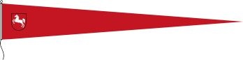 Niedersachsen rot - Langwimpel