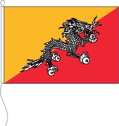 Bhutan - Querformatflagge