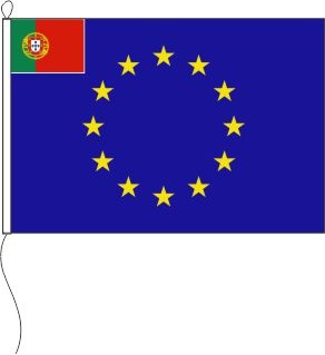 Europa (Portugal in der Gösch) - Querformatflagge