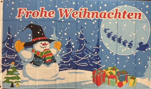 Frohe Weihnachten (1) - preiswerte Alternative: 150 x 90 cm