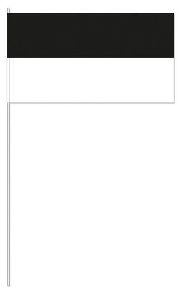 Farbe schwarz/weiß (1 VE = 50 Stück) - Papierfahnen