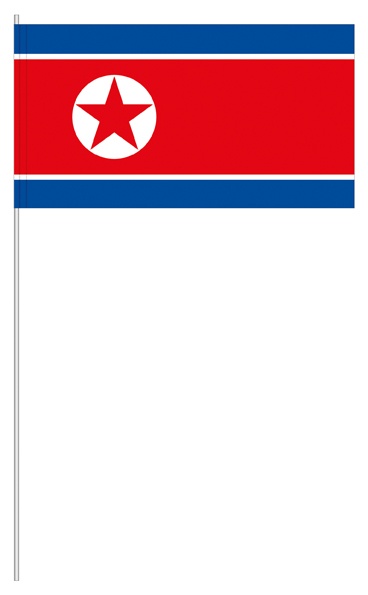 Korea Nord (1 VE = 50 Stück) - Papierfahnen