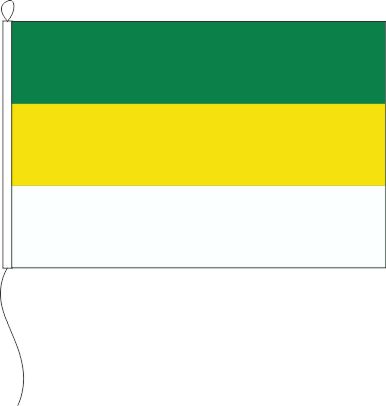 Farbe grün/gelb/weiß - Querformatflagge