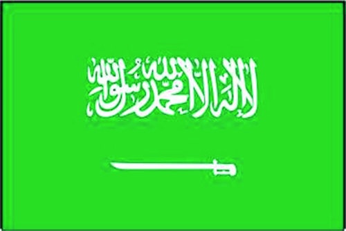 Saudi Arabien - Autofahne