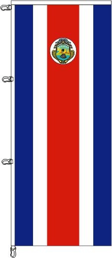 Costa Rica mit Wappen - Auslegerflagge