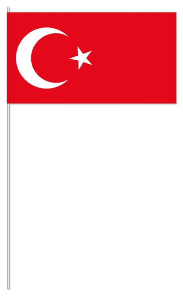 Türkei (1 VE = 50 Stück) - Papierfahnen