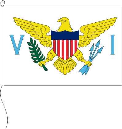 Jungferninseln (USA) - Querformatflagge