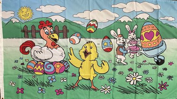Ostern mit Berge - preiswerte Alternative: 150 x 90 cm