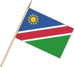 Namibia - Stockfahnen (1 VE = 10 Stück) - Stockfahne