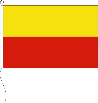 Farbe gelb/rot - Querformatflagge
