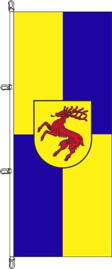 Hirschhorn (Neckar) - Hochformatflagge