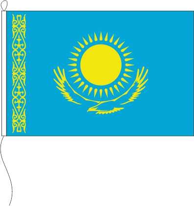 Kasachstan - mit Zwischennaht - Querformatflagge