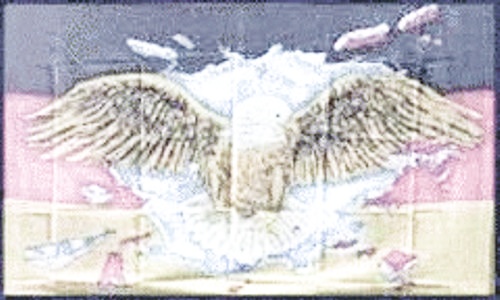 Deutschland mit durchb. Adler - preiswerte Alternative: 150 x 90 cm
