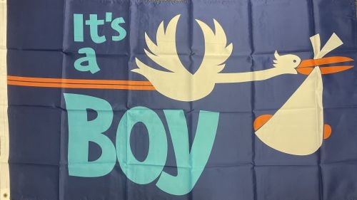 It´s a boy Storch - preiswerte Alternative: 150 x 90 cm