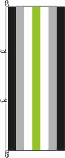 Agender Pride - Hochformatflagge