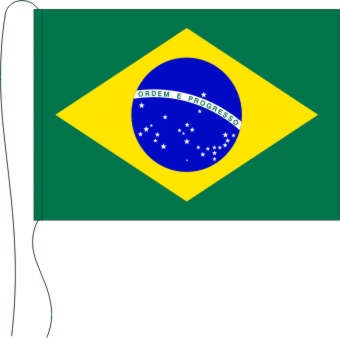 Brasilien - Tischflagge 25 x 15 cm