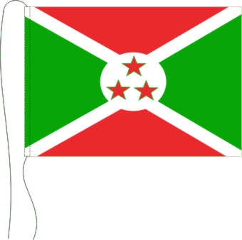 Burundi - Tischflagge 25 x 15 cm