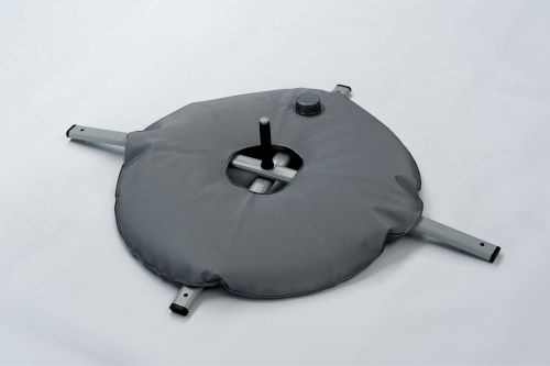 Kreuzfuß grau mit Wassersack grau