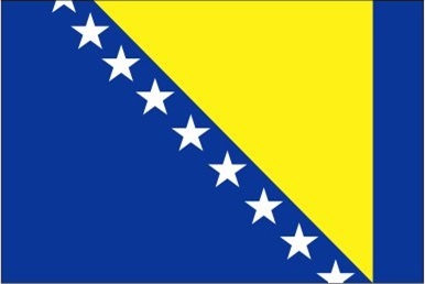 Bosnien-Herzegowina - Autofahne