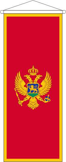 Montenegro - Bannerfahne