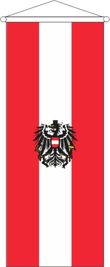 Österreich mit Adler - Bannerfahne