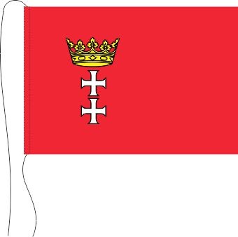 Danzig - Tischflagge 25 x 15 cm
