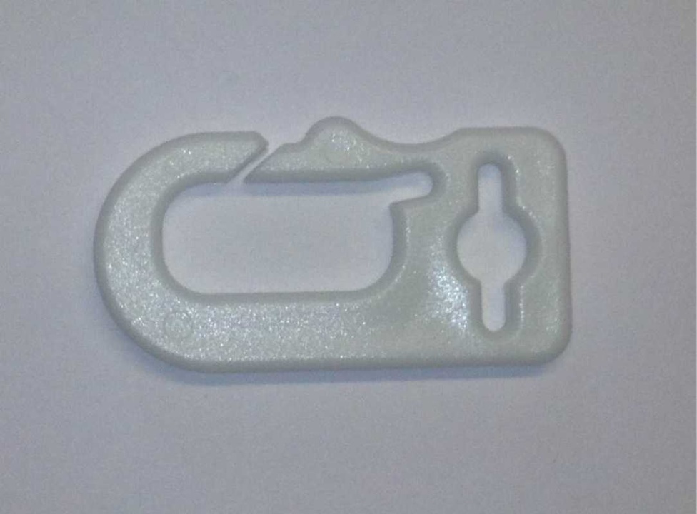 Haken F (Kunststoff, weiß)