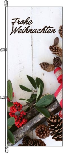 Frohe Weihnachten (8) - Hochformatflagge