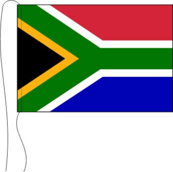 Südafrika - Tischflagge 25 x 15 cm
