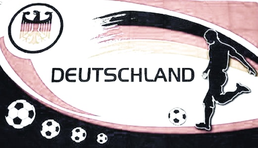 Deutschland Fan Fußball - günstige Alternative 250 x 150 cm - Q