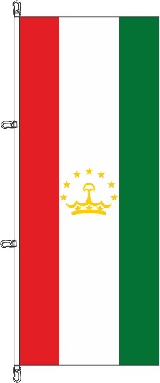 Tadschikistan - Hochformatflagge