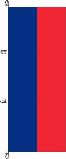 Haiti ohne Wappen - Hochformatflagge