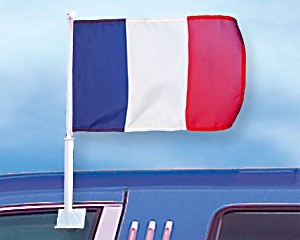 Frankreich Autoflagge - Autofahne