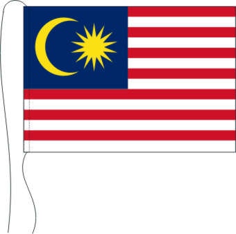 Malaysia - Tischflagge 25 x 15 cm