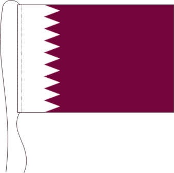 Katar - Tischflagge 25 x 15 cm