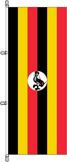 Uganda - Hochformatflagge