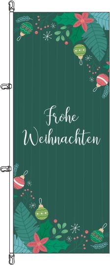 Frohe Weihnachten (1) - Hochformatflagge