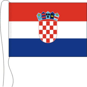 Kroatien - Tischfahne 25 x 15 cm - TF