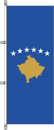 Kosovo - Hochformatflagge