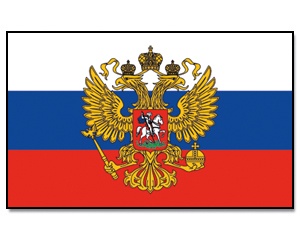Russland mit Adler - preiswerte Alternative: 150 x 90 cm