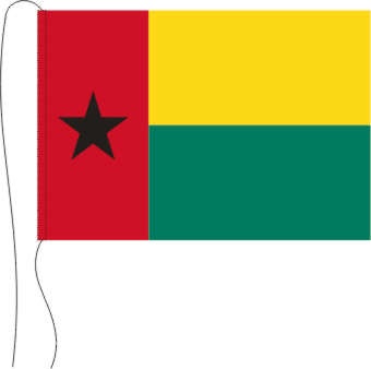 Guinea-Bissau - Tischflagge 25 x 15 cm